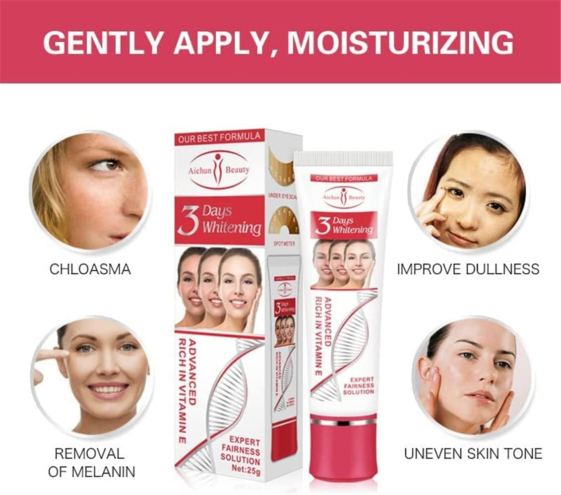 2Pcs 3 Days Kojic Acid Whitening Moisturizing Cream, Skin Lightening Cream for Dark Skin, Kojic Acid Cream for Dark Spots,Brightens Skin Hydrating Nourishing Skin Bleaching Cream（50G） image number 2