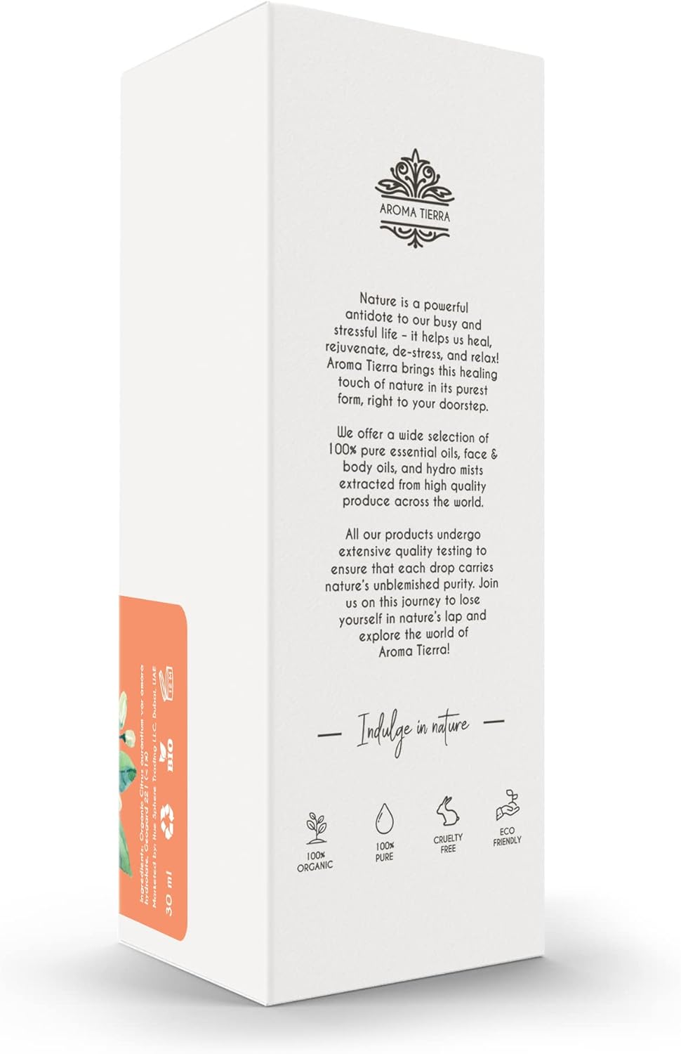 Aroma Tierra Organic Neroli Hydrosol Mist Spray (Neroli Water, Orange Blossom) - for Face, Skin, Facial Toner, Stress, Anxiety & Sleep - 100% Pure, No Alcohol - 30Ml image number 5