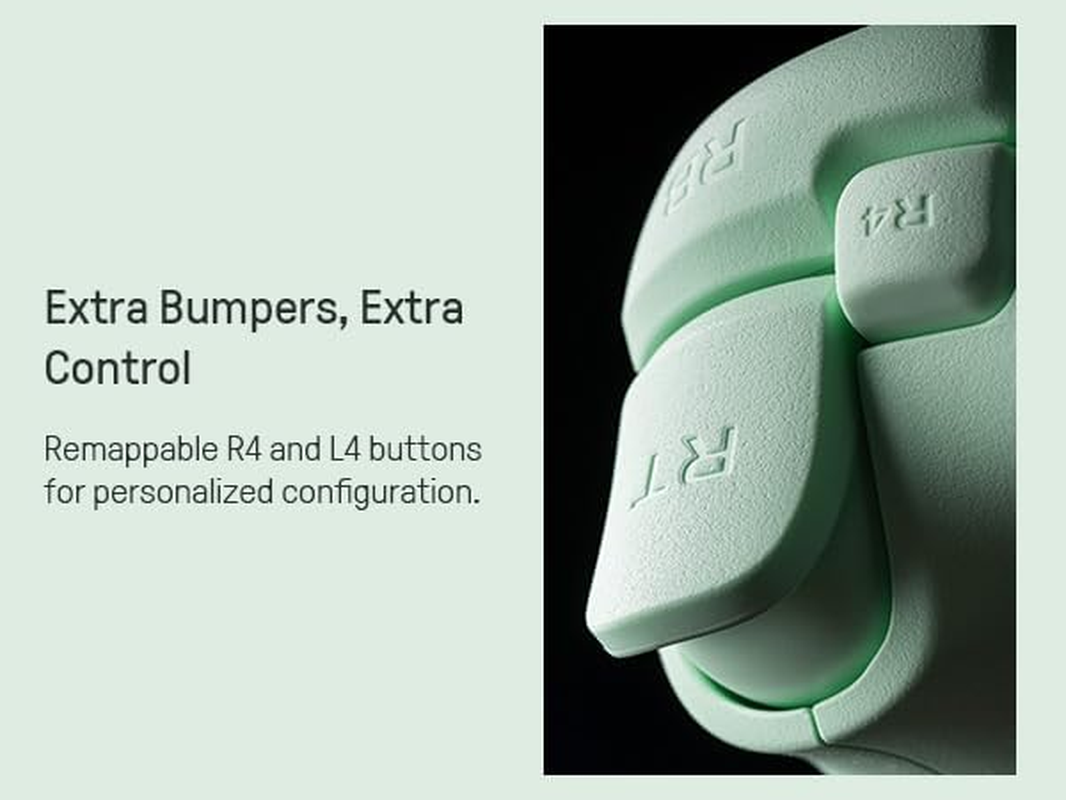 8Bitdo Ultimate 2C Wireless Controller for Windows PC and Android, with 1000Hz Polling Rate, Hall Effect Sensing Joysticks and Hall Triggers, and Remappable L4/R4 Bumpers (Green)