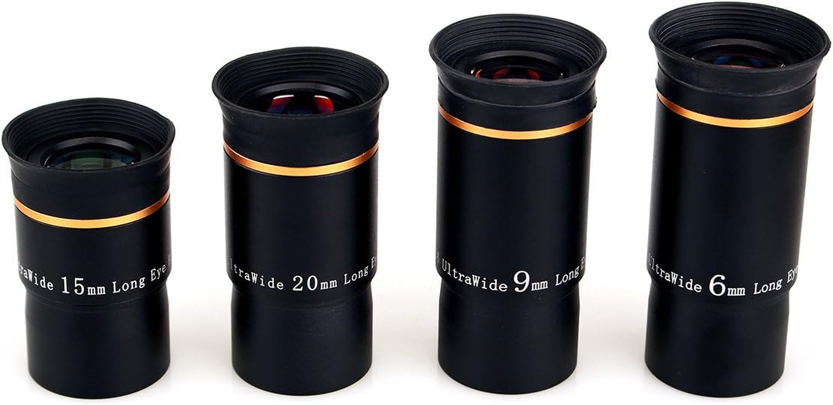 SVBONY Telescope Eyepiece Fully Mutil Coated 1.25 Inches Telescope Accessories Set 66 Degree Ultra Wide Angle HD for Astronomy Telescope (6Mm 9Mm 15Mm 20Mm)