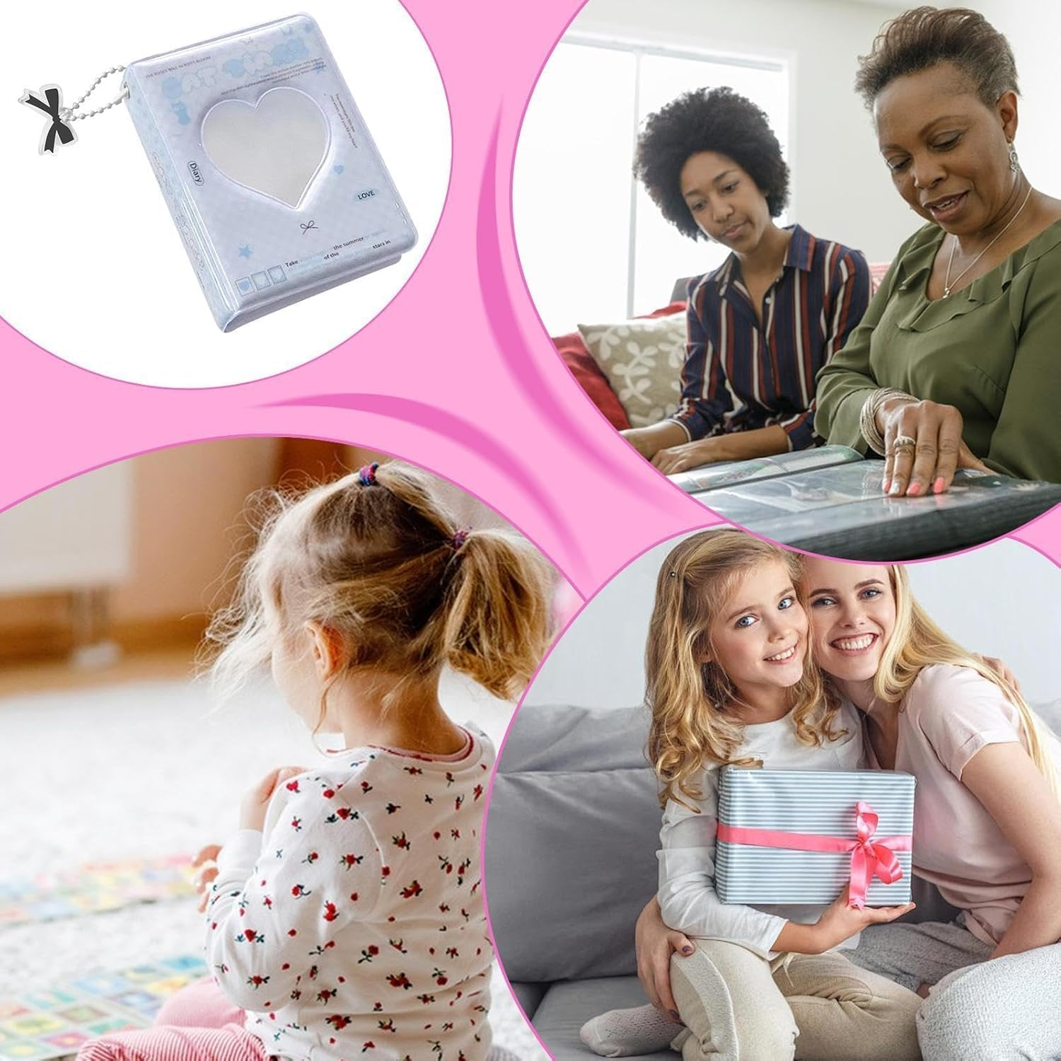 Photocard Binder | Photo Card Holder | 40 Pockets Love Heart Holder | Trendy Waterproof Photo Album | Collecting Idol Picture Album | Waterproof Photocard for Bank Cards, Small Card image number 6