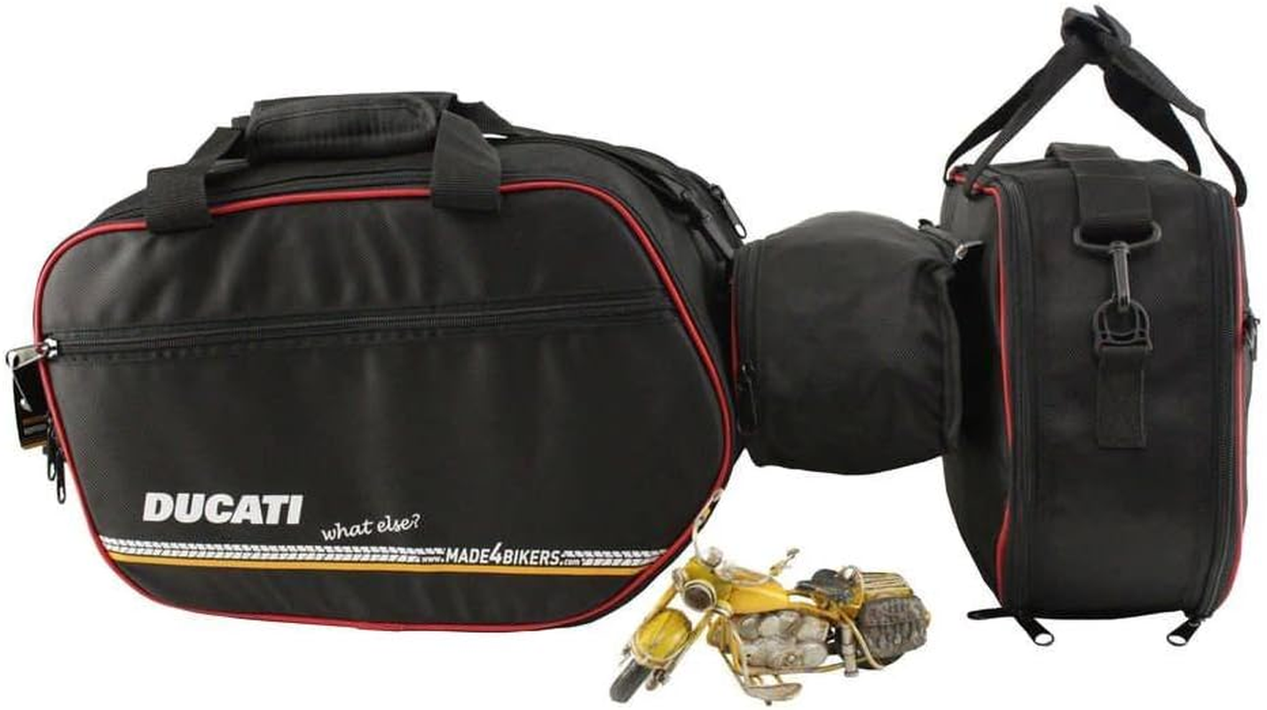 Made4Bikers Promotion Bag: Printed Suitcase Inner Pockets Suitable for Ducati Multistrada V2 from 2022, 1200 from 2015, 1260 from 2017, 950 from 2017 image number 2