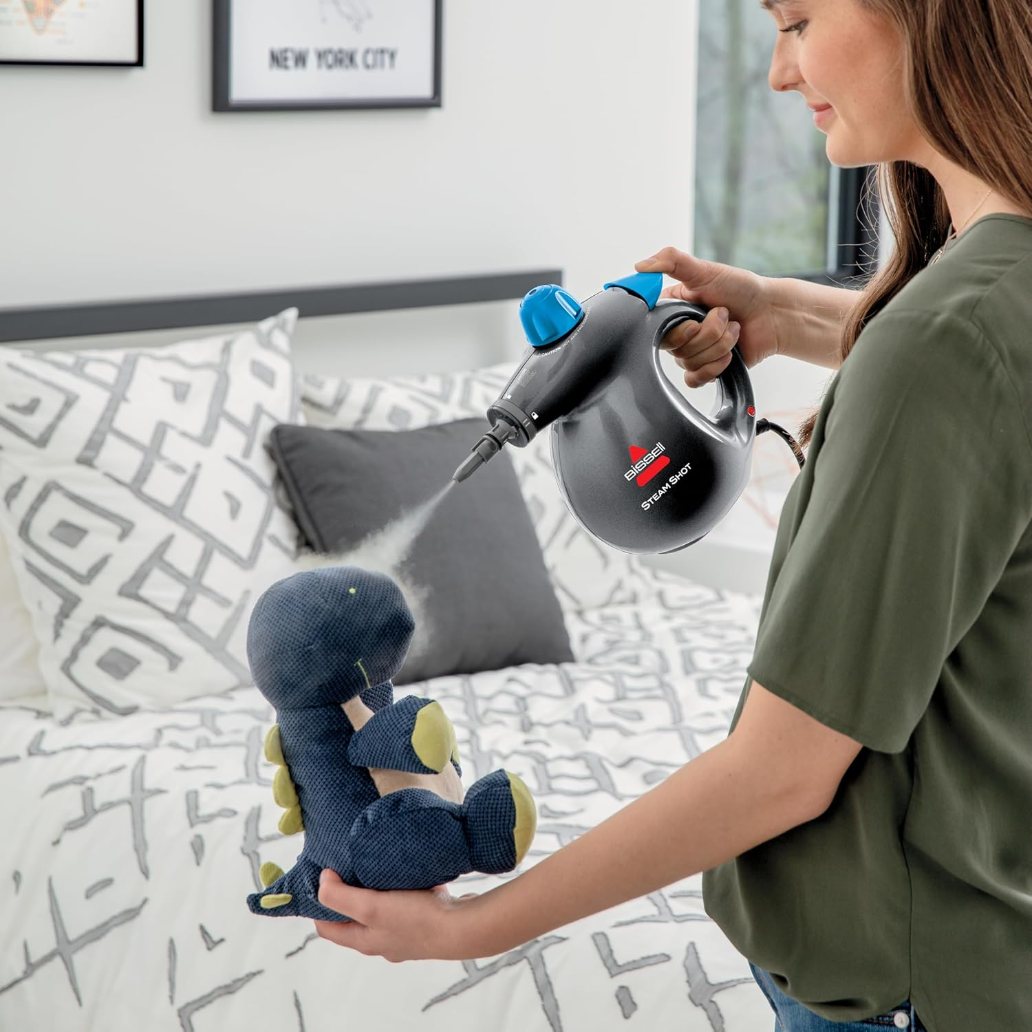 BISSELL Steam Shot 2635M Hard Surface Steam Cleaner | High-Pressure Steam, Chemical-Free Cleaning, Grout Brush and Multi-Surface Tools Included, Remove Dirt and Disinfect image number 6