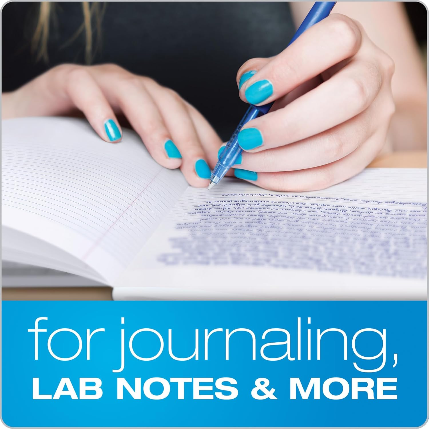 Oxford Composition Notebooks, College Ruled Paper, 9-3/4" X 7-1/2", Black Marble Covers, 100 Sheets, 12 per Pack (63796) image number 5