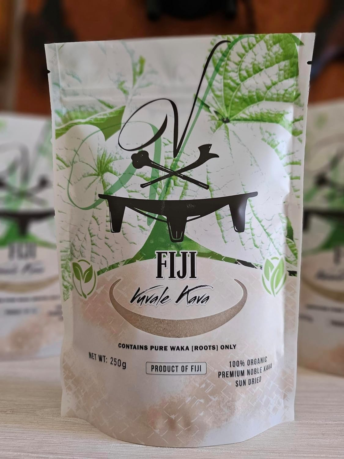 Fiji Vuvale Kava - Premium Noble Kava! Traditional Grind: 100% Organic, Fijian Root [Waka] Powder - 250G image number 4