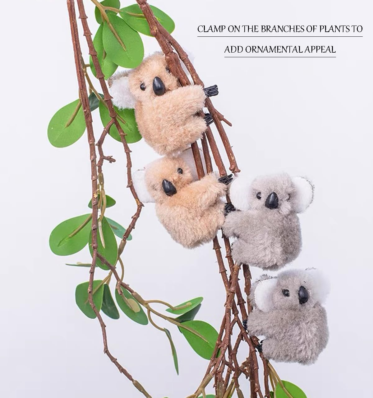 20Pcs Koala Clip Pencil Buddy Clip on Pencil Topper Animal Hungers Koala Birthday Party Favors image number 3