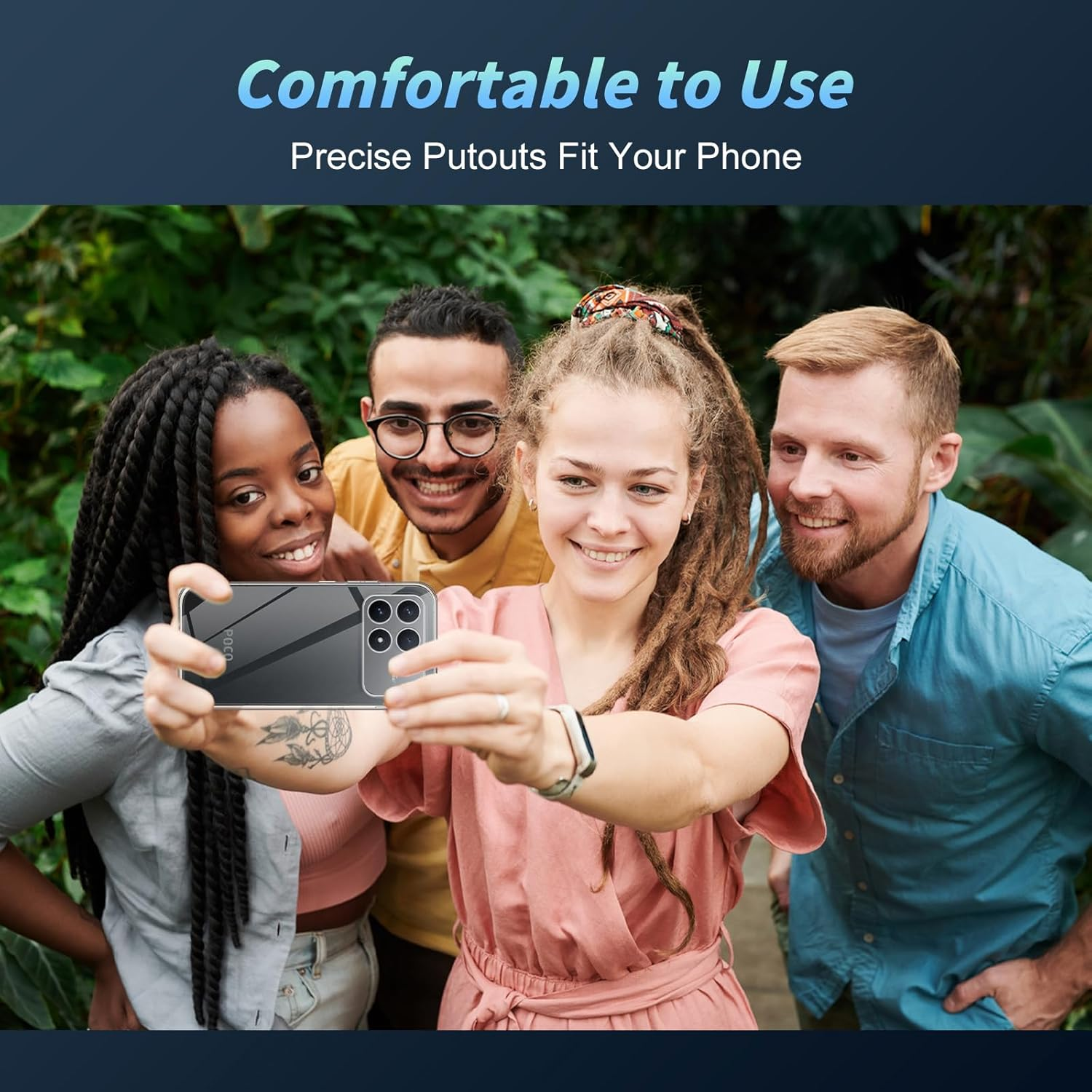 GEEMEE Mobile Phone Case for Xiaomi Poco F8 Pro, Soft TPU Bumper Protective Case, Transparent, Scratch-Resistant Cover, Anti-Yellow, Shockproof, Crystal Clear Case