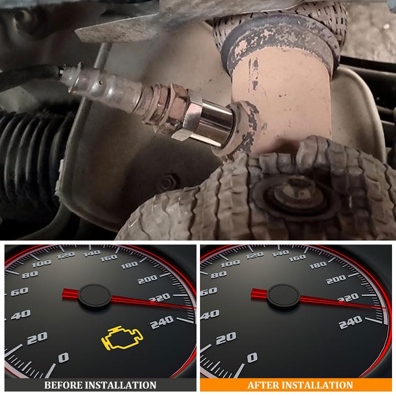 Universal M18X1.5 Oxygen Sensor Spacer Adapter, Stainless Steel O2 Sensor Extender for Car Exhaust System, No Modification Needed image number 2