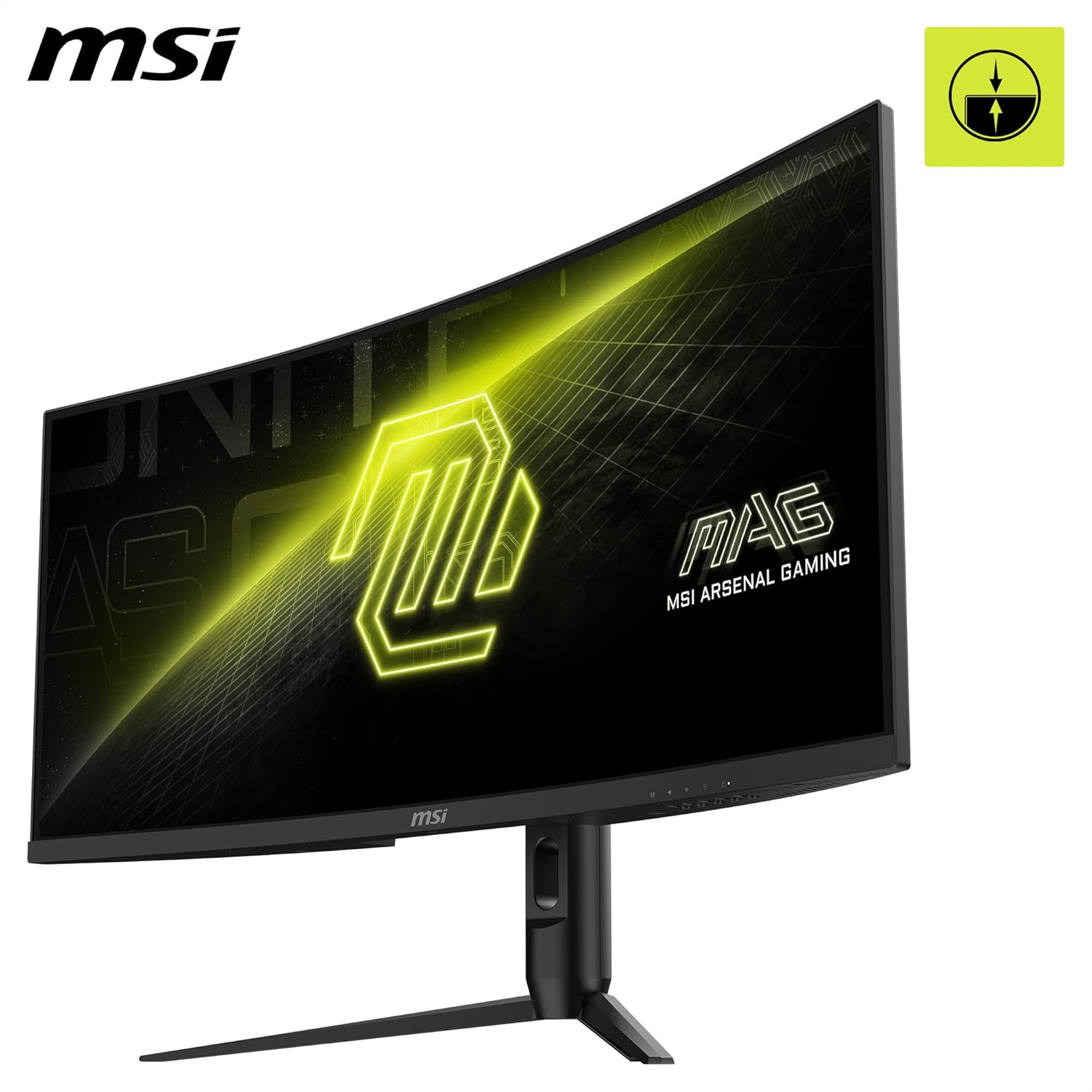 MSI MAG 342CQR E2 34 Inch UWQHD Curved Gaming Monitor - 1500R 3440 X 1440 VA Panel, 180 Hz / 1Ms (MPRT), Adaptive Sync - DP 1.4A, HDMI 2.0B CEC image number 1
