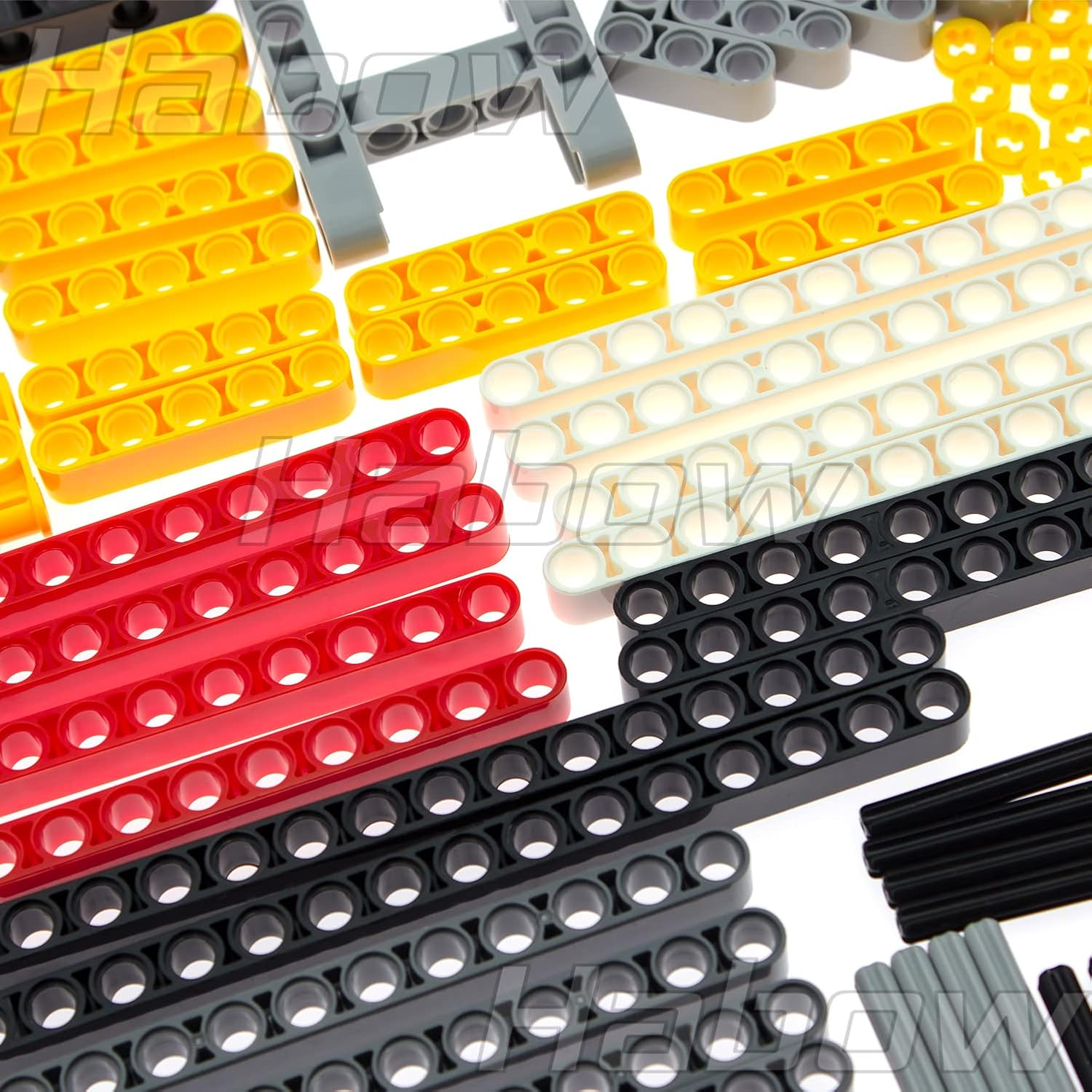 420Pcs Technic Parts - Pin Connector Compatible with , Technic Beam Frame Plate Liftarm Wheels Tire Etc. MOC Replacement Pieces for Toy Building Sets image number 2