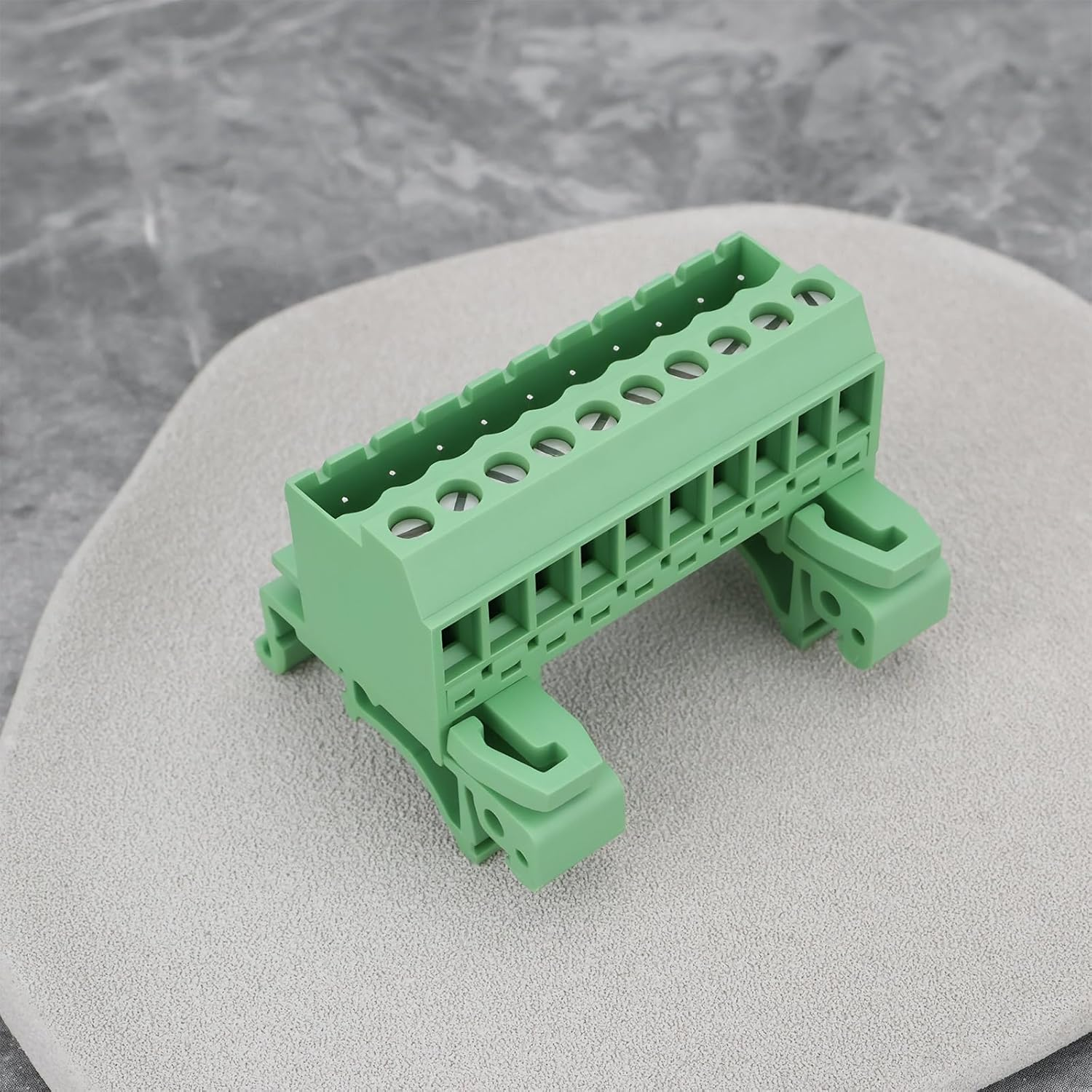 Be in Your Mind 2X 10Pin DIN Rail Connector 2.5/10-G-5.08 5.08Mm Pitch Screw Terminal Block for Industrial Electrical Systems for 35Mm DIN Rail image number 5