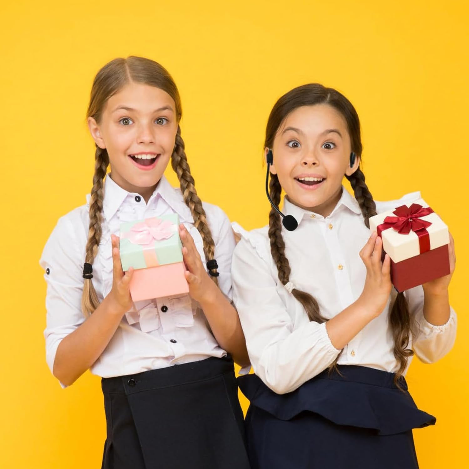 Lexziuo 2PCS Star Headset Microphone - Costume Cosplay Prop for Singer, Rock Star Dress Up, Role Playing & Fancy Dress Parties, Performances & Events image number 6