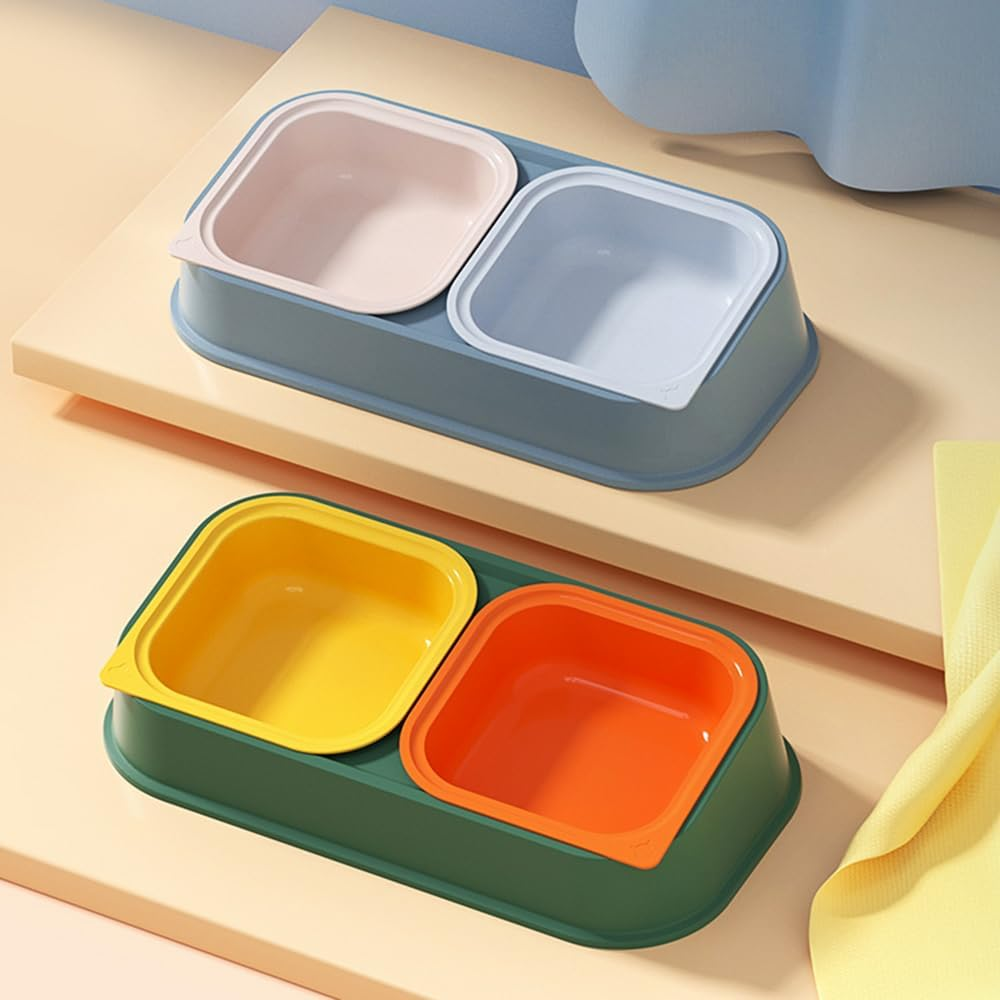 BPS Pet Bowl, Cat Bowls, Non-Slip Pet Bowls, for Cats and Dogs, Small (L, Model 1) BPS-5576AM image number 1