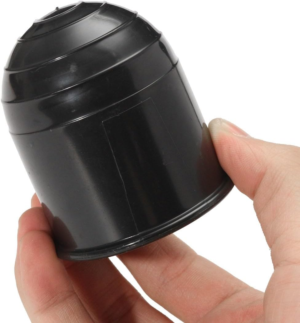 GLEAVI Universal Trailer Ball Cover 3Pcs Black Towball Cap Hitch Ball Protection for Standard Towbars and Swan Neck Trailer Couplings image number 5