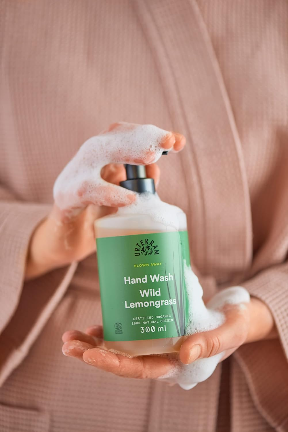 Urtekram Blown Away Wild Lemongrass Organic Hand Wash, 300 Ml image number 2