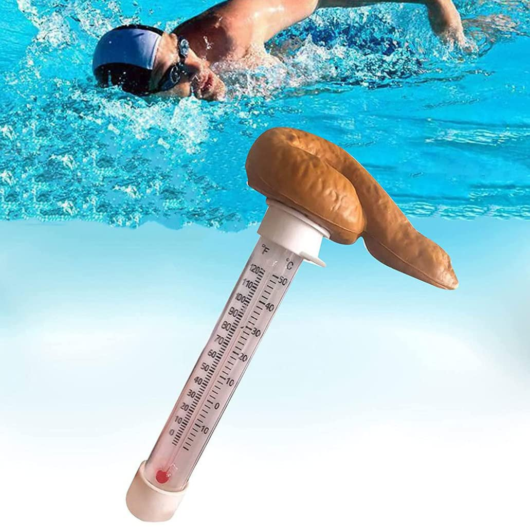 Swimming Pools Thermometer Floating Poop Prank Thermometer Water Thermometer for Spas Hot Tubs image number 5