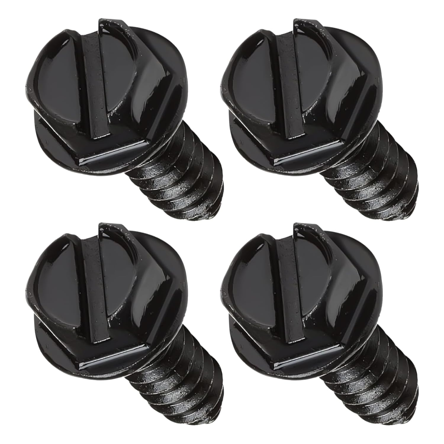 Deemars 8PCS License Plate Screws, License Plate Fasteners, Rust-Proof & Anti-Rattle License Plates Bolts, Automotive Accessories Licenses Plate Stainless Steel Bolts Set for Vehicles (Silver-8Pcs)