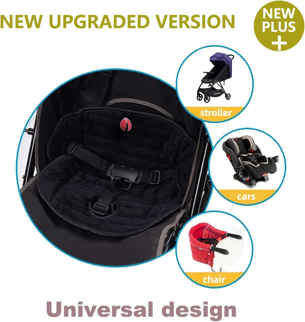 Baby Piddle Pad Car Seat Liner,Potty Training Car Seat Protector with Waterproof Liner for Child Safety Car Seat Stroller and Dinner Chair,Machine Wash and Dry（Rhom-Black） image number 1