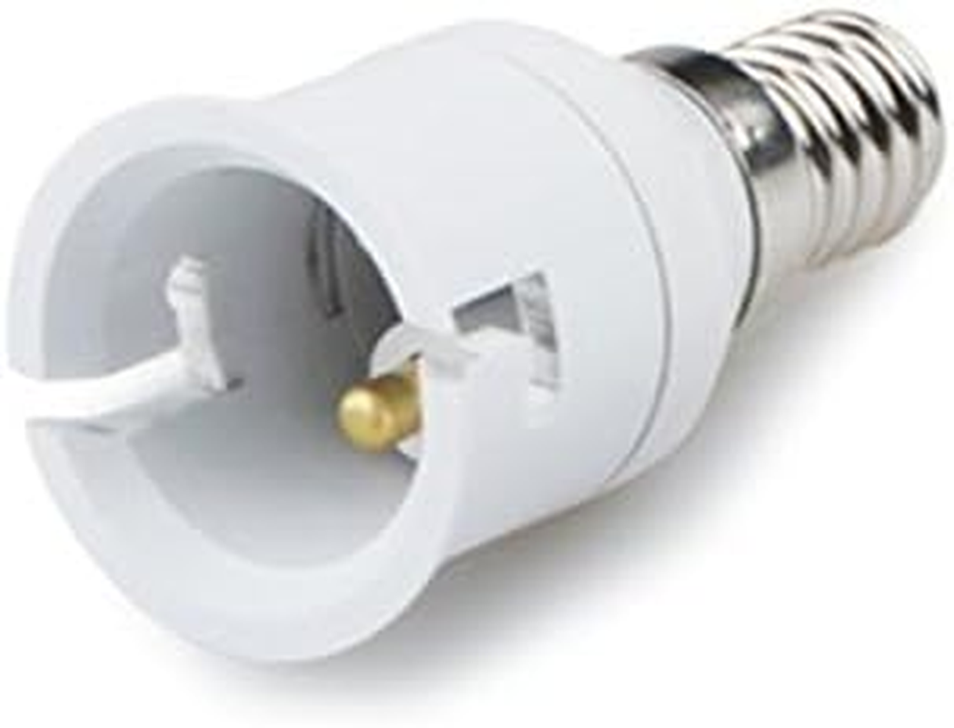 E-Simpo&reg; 5-Pack E14 to B22 Adapter, E14 Lamp Base (Male Part) to B22 Lamp Holder (Female Part) Converter, CE Rohs Z1044 image number 2