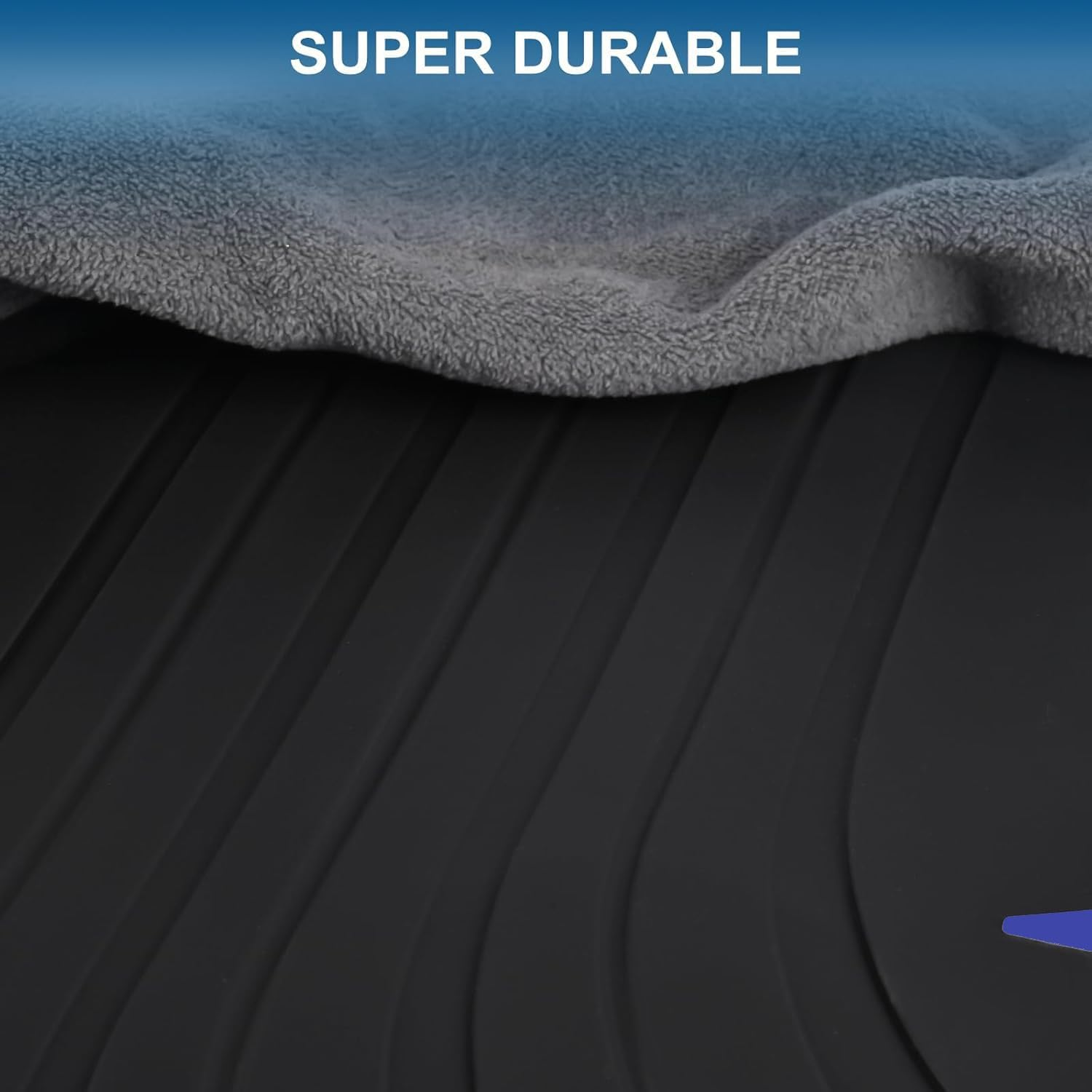 San Auto Car Floor Mat for BMW X3 G01 X4 G02 2018 2019 2020 2021 2022 2023 2024 Custom Fit Black Navy Blue Rubber Auto Floor Liners Set All Weather Protection Heavy Duty Odorless - Full Black image number 5