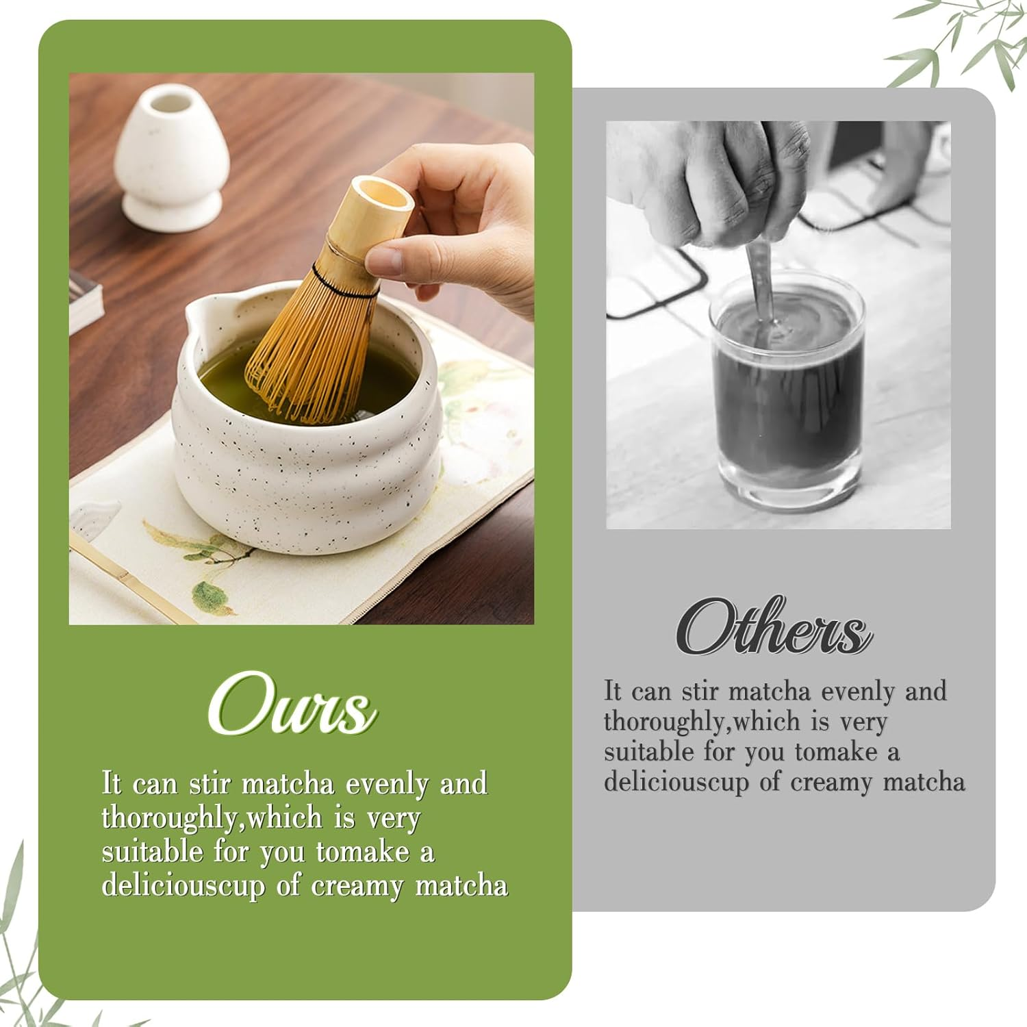 Sibeixiumatcha Mixer Set, 7 Matcha Sets, Japanese Matcha Set, Matcha Tea Set for Making Breakfast/Matcha Latte, Matcha Mixer and Bowl and All Accessories, Matcha Lovers/Friends/Family