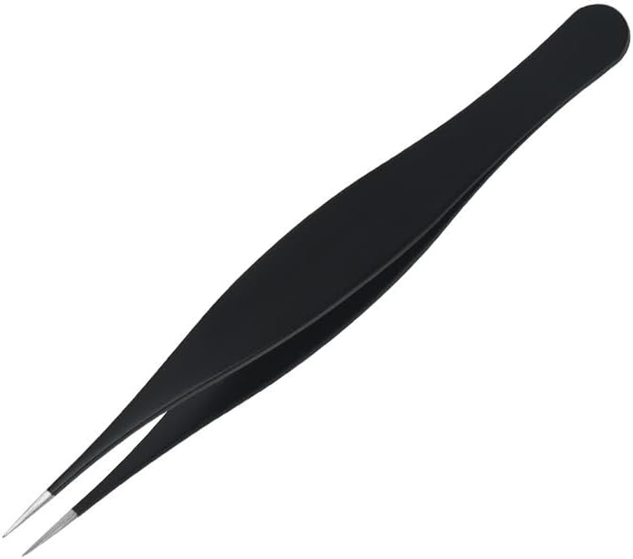 Men'S Perfect Eyebrow Plucking Tweezers Beauty Tools False Eyelash Tweezers (Black, One Size) image number 2