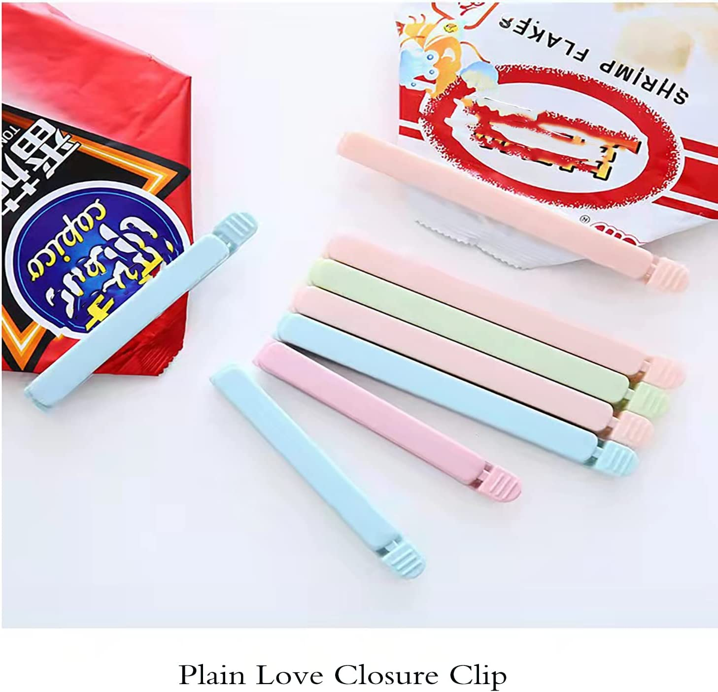 12 Pieces Sealing Clip Set for Snack Bags, Food Preservation Clips Small Plastic Bags Food Sealing Clips, 6 Pieces 15.5 * 1.5 Cm and 6 Pieces 12 * 1.5 Cm image number 6