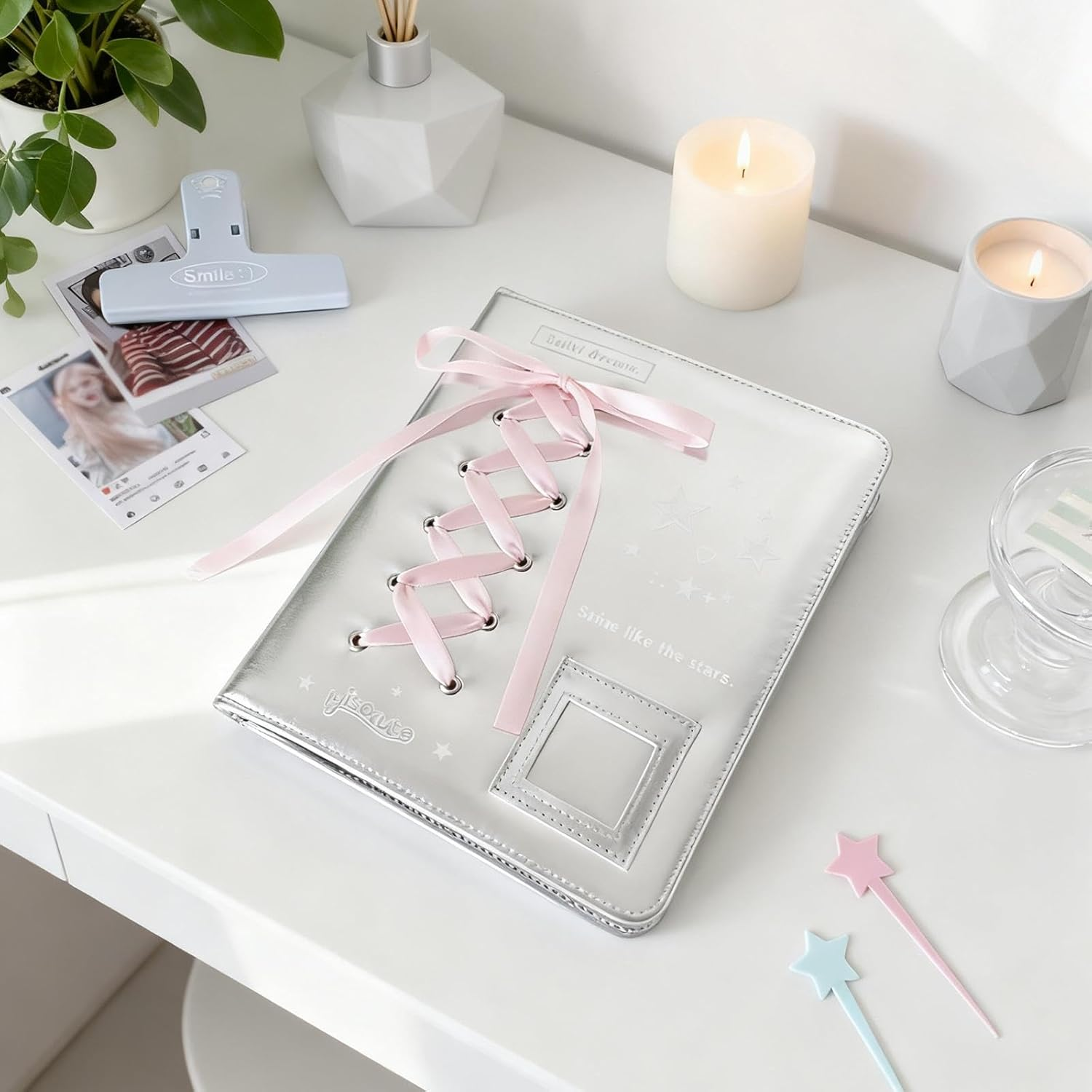 Photo Album Card Album 10 Page Premium Card Holder Folders Picture Albums for Valentines Vacation Pictures Family Travel image number 4