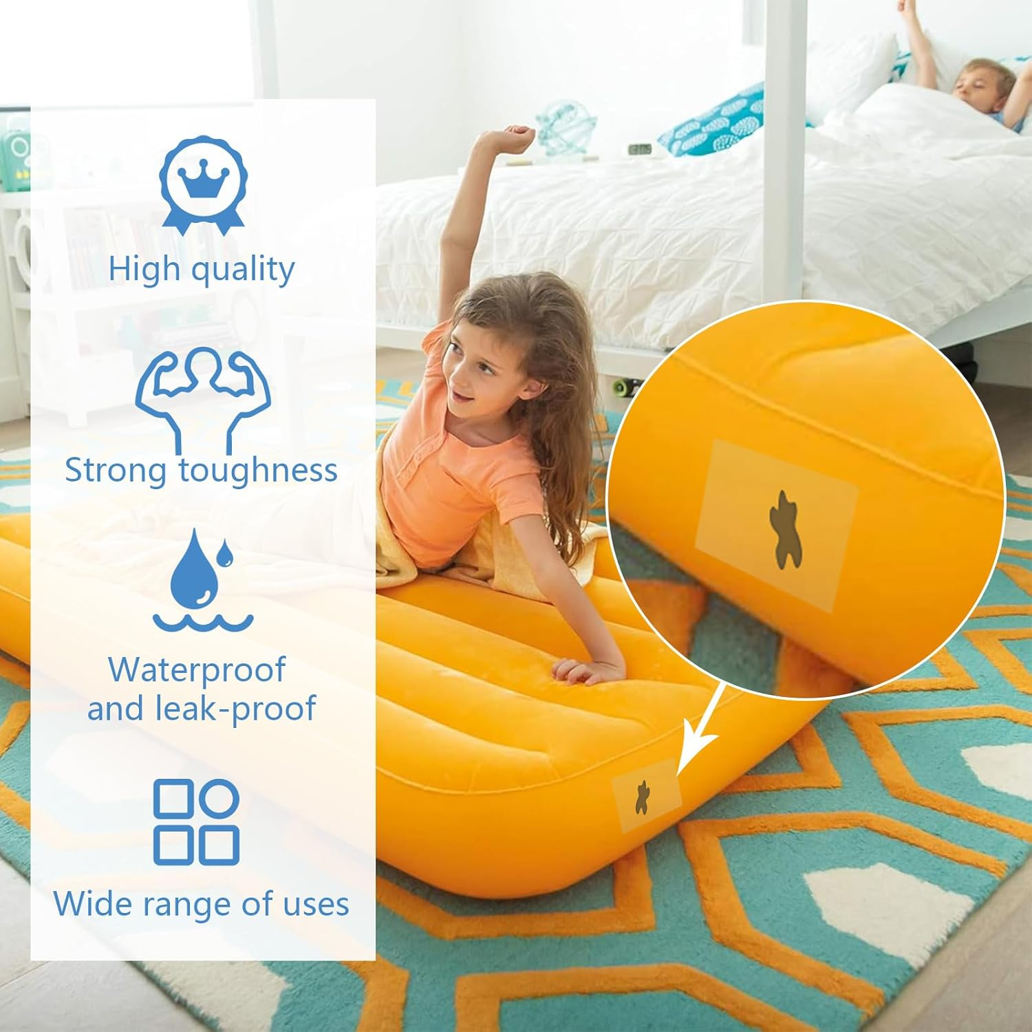 Pool Patch Repair Kit, 2Pcs 10Cm &times; 2M TPU Pool Patch Air Mattress Patch Kit Waterproof Roll Inflatable Repair Patch Tape for Inflatables, Tents, Canvas, Swimming Pools, Air Bed (2 Pcs) image number 4