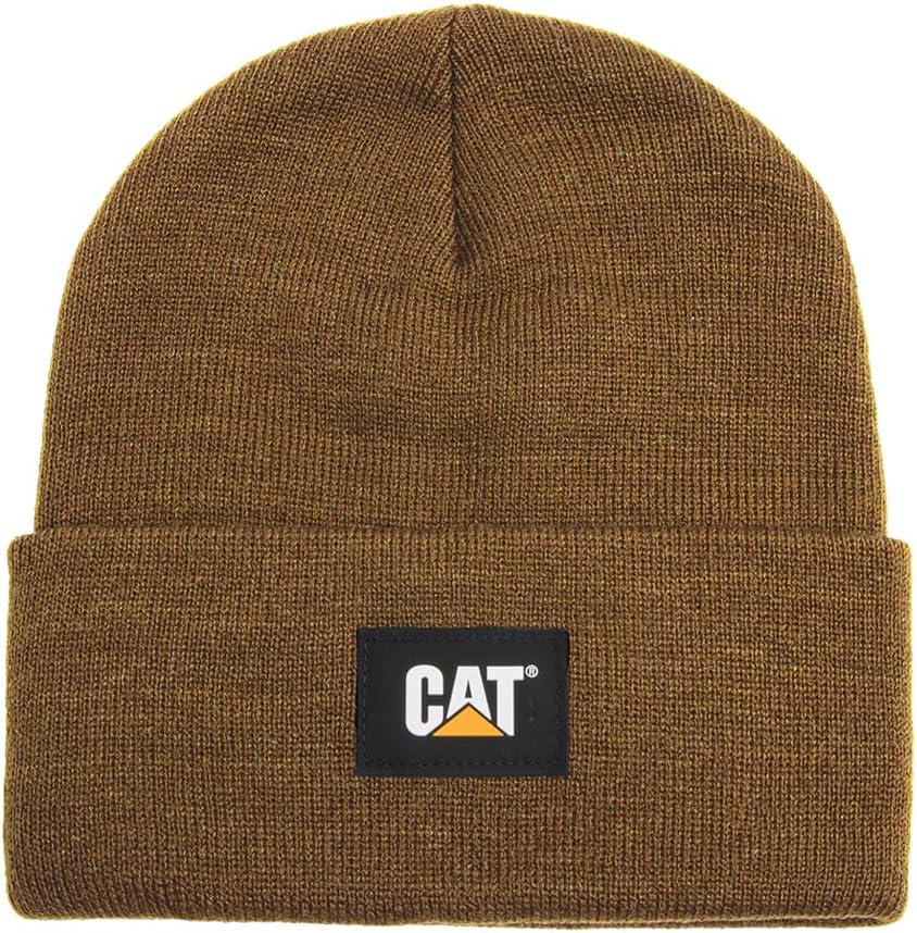 CAT Unisex Label Cuff Beanie - Army Moss image number 1