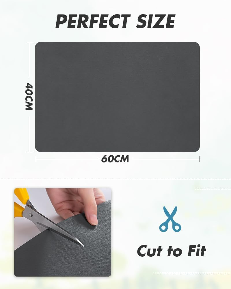 Coffee Mat - Hide Stain Rubber Backed Absorbent Dish Drying Mat for Kitchen Counter - Fits under Coffee Maker or Machine 40X60 image number 6