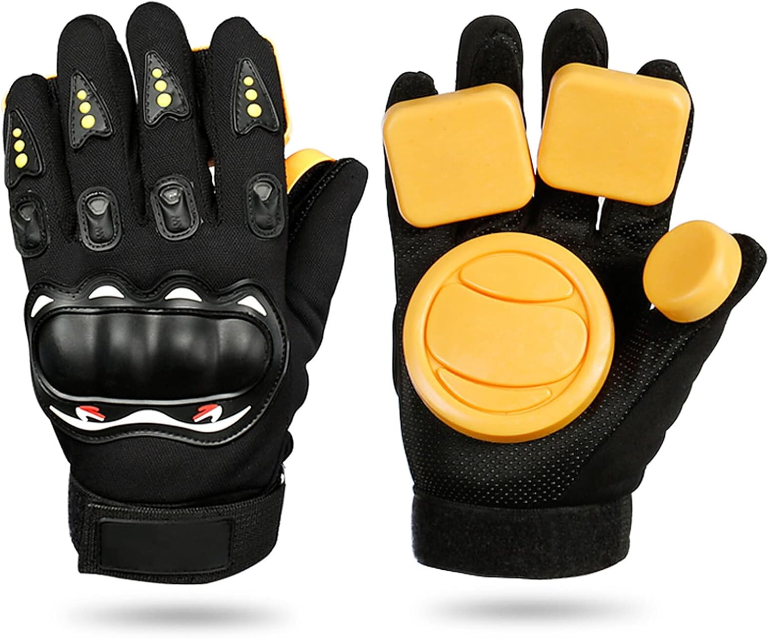 Xinyee Longboard Slide Gloves Skateboard Gloves Mittens with Sliding Blocks Longboard Downhill Slide Gloves