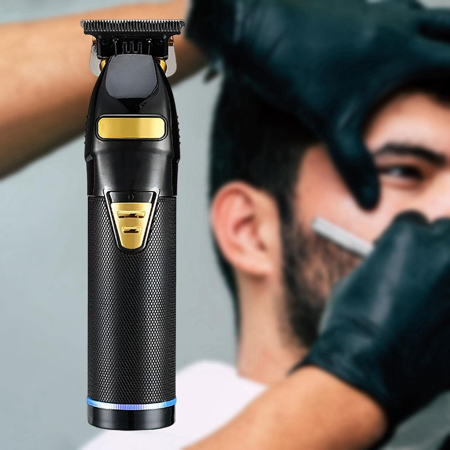 Professional Hair Clipper Trimmer Hair Cutting Kit for Men Hair Cutting Black 4.33X7.68X2.05 In - Gold 4.33X7.68X2.05 In image number 6