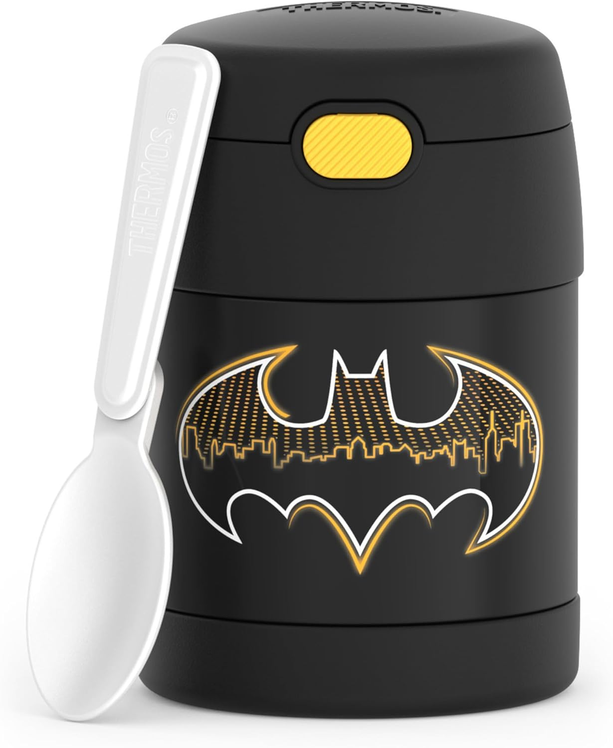 Thermostat Kids Vacuum Insulated Food Jar with Spoon, Minecraft, 10 Ounce, Stainless Steel