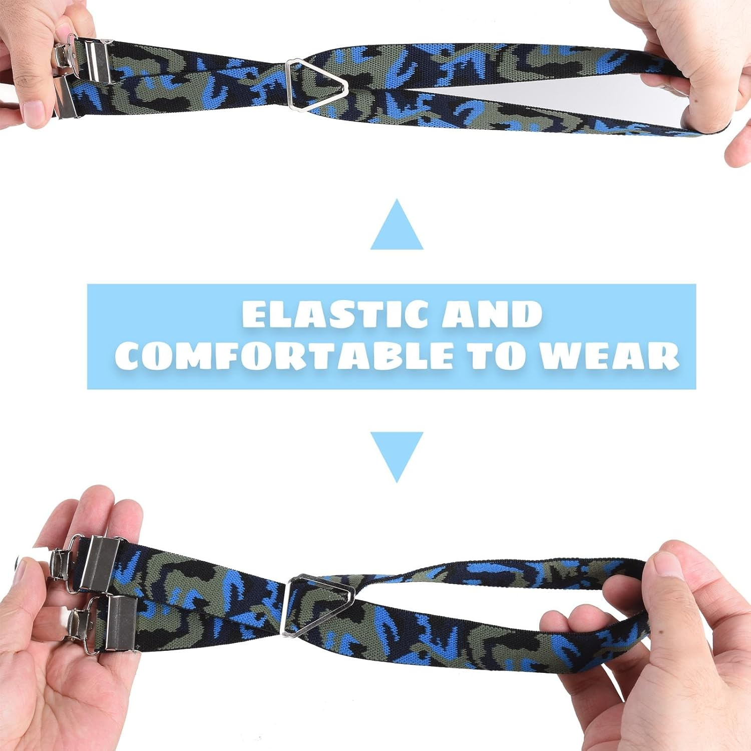 Dog Nappy Suspenders Belly Bands Dog Harness, Cat Carrier, Nappies, Clothes Stay on (Camouflage, S) image number 5