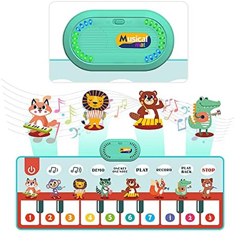 Kids Musical Piano Mats, Musical Toys Baby Floor Piano Keyboard Big Mat Carpet Blanket Touch Playmat Early Education Toys for 1 2 3 4 5 6+ Year Girls Boys Toddlers (110 X 38Cm) image number 5