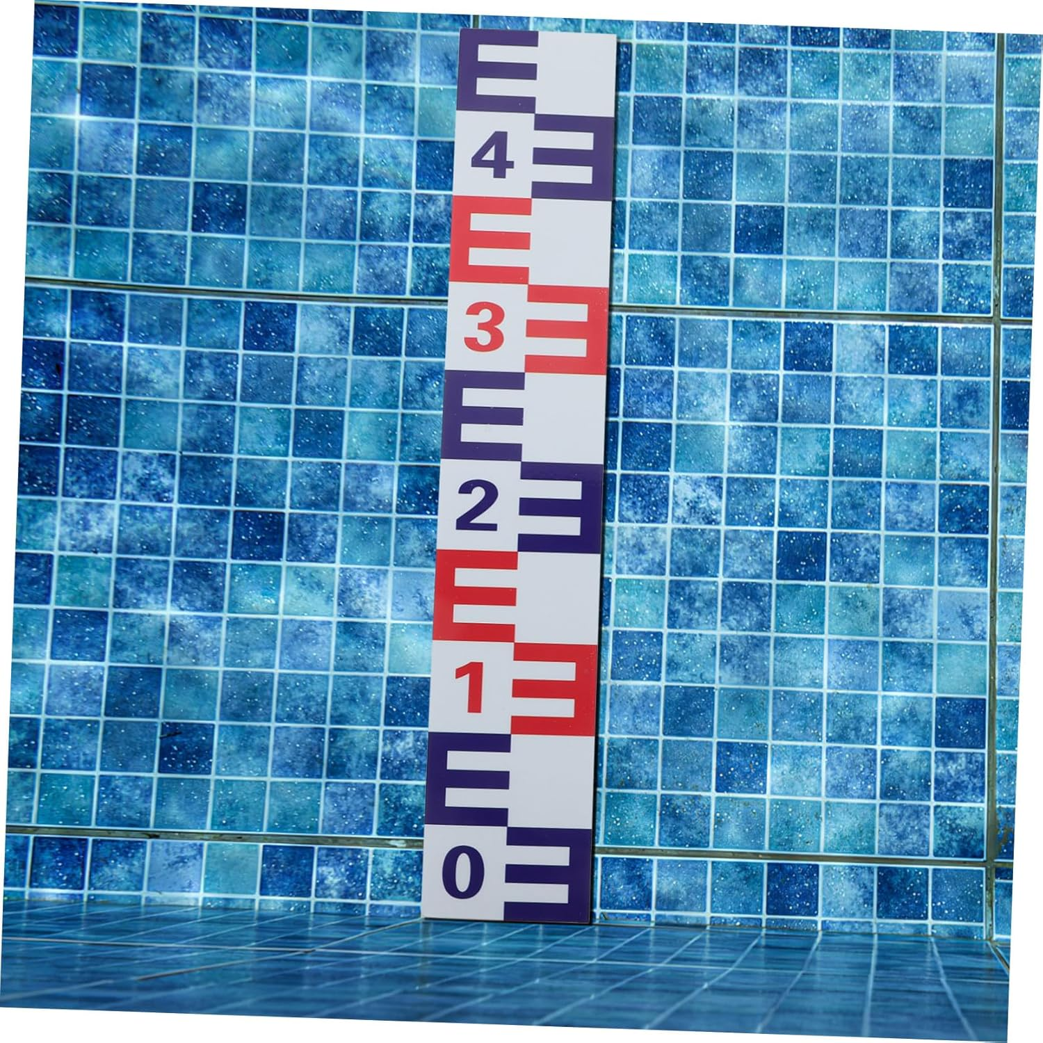 Yardwe Reflective Corrosion-Resistant Water Level Sticker Aluminum Self-Adhesive Water Height Gauge for Accurate Depth Measurement and Tide Observation with Enhanced Visibility image number 2