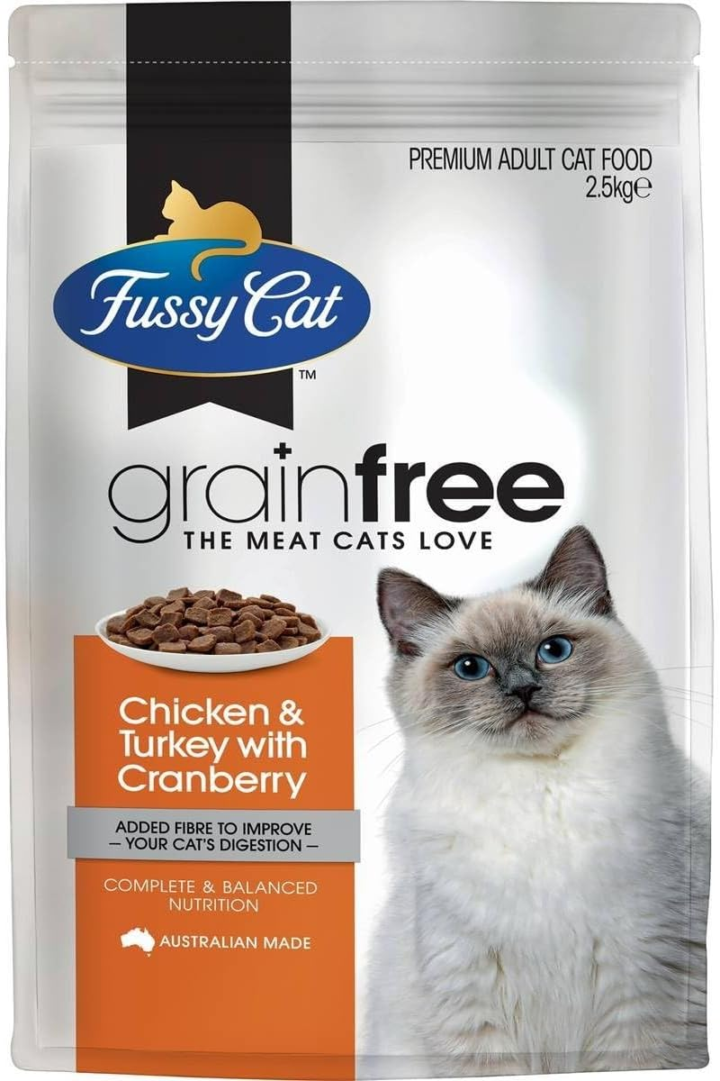 Fussy Cat Grain-Free Chicken and Turkey with Cranberry Dry Cat Food 2.5 Kg image number 2