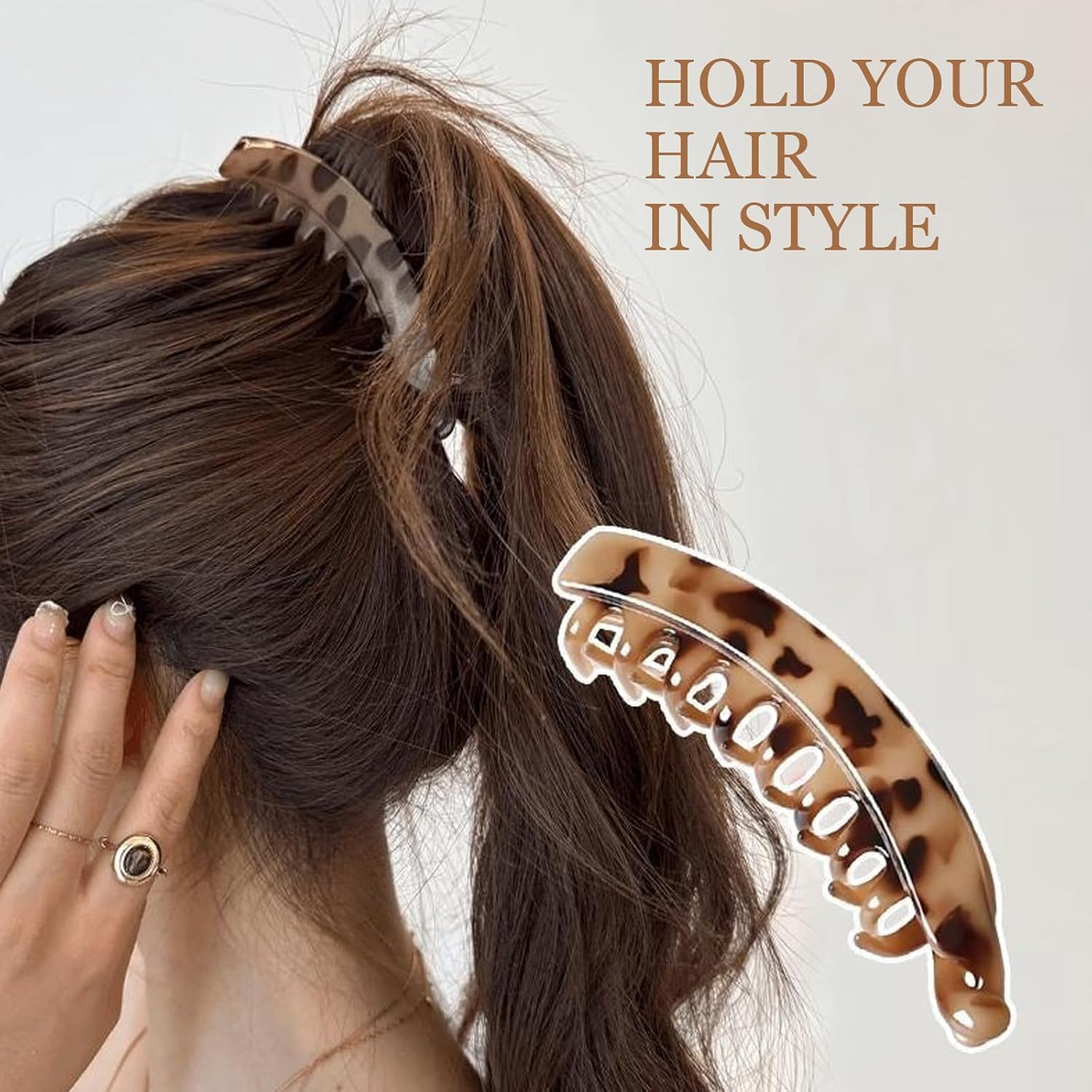 Nonslip Clincher Combs Big Banana Comb,3Pcs Banana Clip Clincher Comb Hair Grips,Big Matte Banana Hair Clip Clincher Comb,Large Banana Hair Clip Clincher Comb,Banana Clip Hair Clincher Comb for Women image number 6