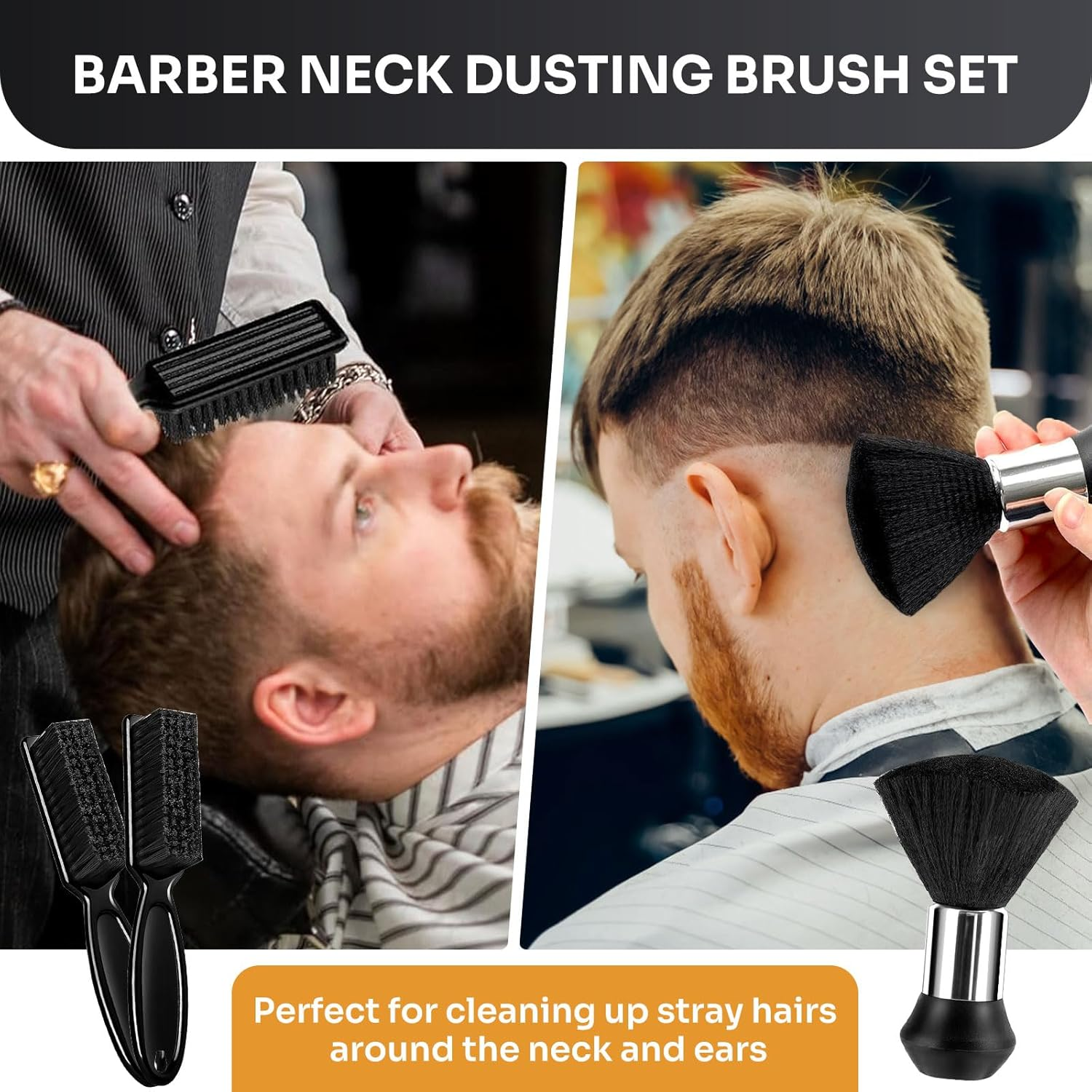 13Pcs Hair Cutting Cape with Neck Duster Brush Adjustable Extra Long Haircut Barber Cape 63" X 55" Profesional Barber Accessories for Men/Adults/Barber/Salon/Home/Women/Kids image number 5