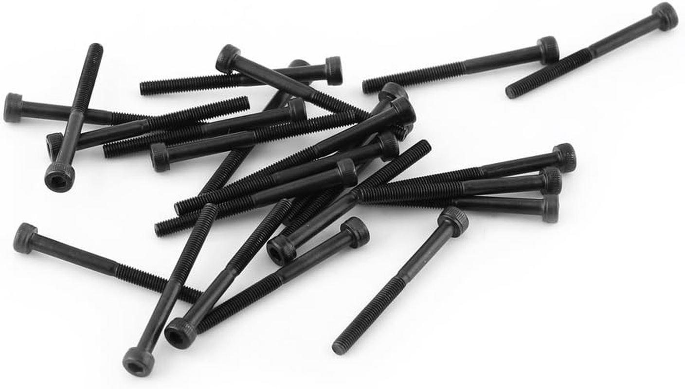 Metric Threaded Metal Cap Head Screw Set ， Hex Socket Screws， for Home and Office Appliance for Machinery (M3*35Mm) Partially Threaded 24Pcs