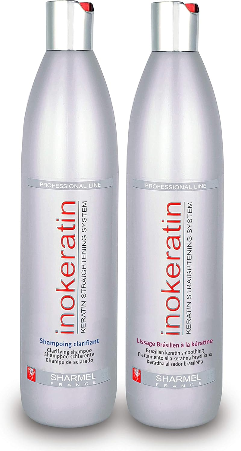Set for Brazilian Hair Straightening Inokeratin 500 Ml with Keratin and Argan Oil without Formaldehyde (Set for Hair Straightening 2 X 500 Ml) image number 2