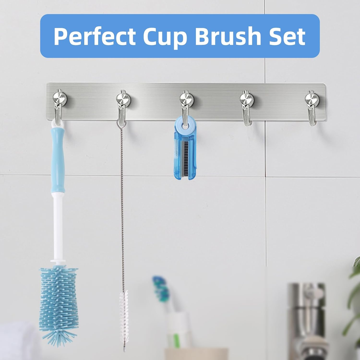 3 Pack Water Bottle Cleaner Kit for Owala 24Oz/32Oz/40Oz,Owala Brush and Straw Cleaner, Straw Cleaner Compatible with Owala Water Bottle, Owala Straw Cleaner Brush for Owala Water Bottle Straws image number 1