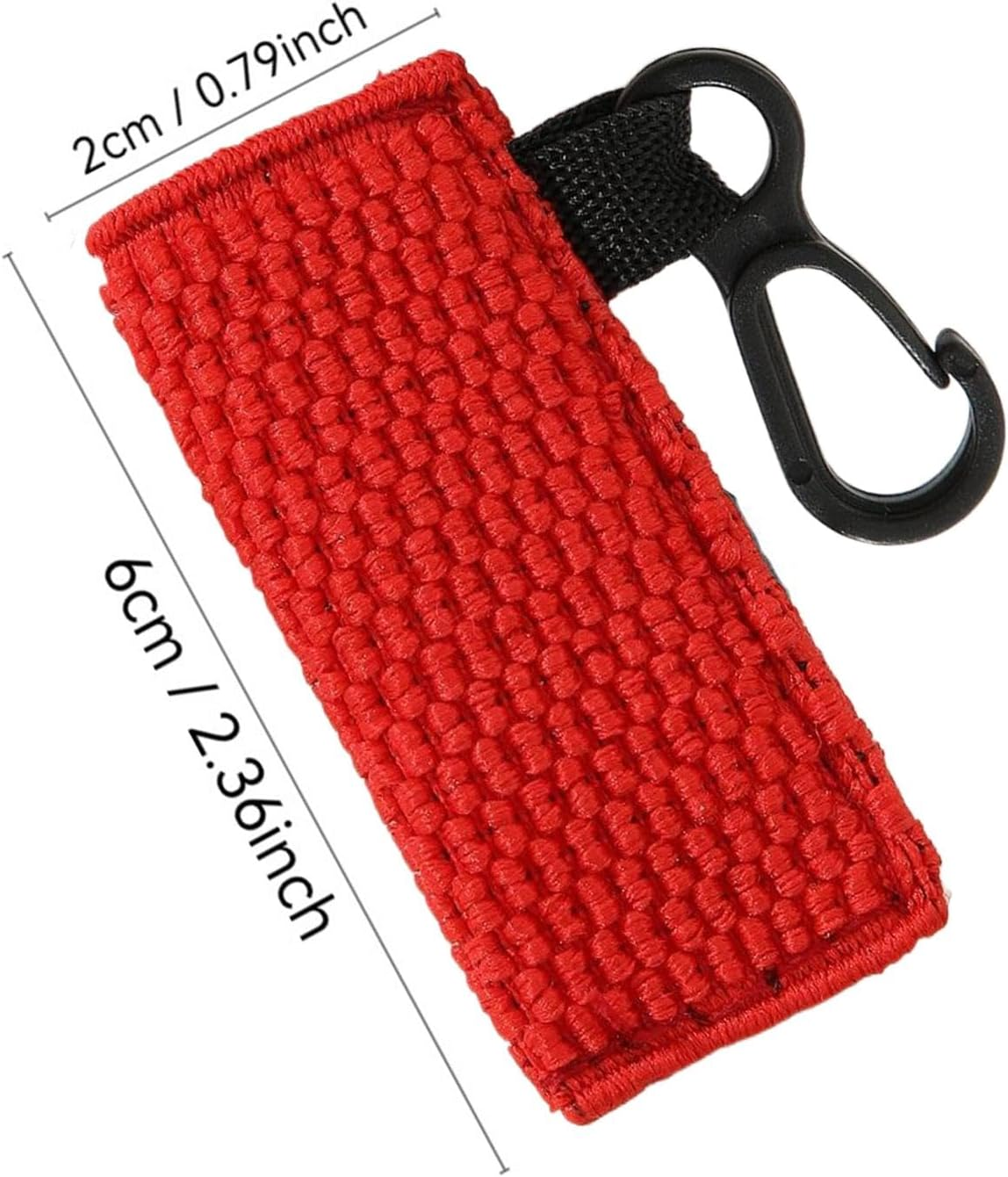 Lipstick Holder Keychain | Lip Glaze Pouch Keyring for Women,Lipstick Holder Keyring Lip Balm Holder Keyring for Home, Traveling or Outdoors - Red image number 5