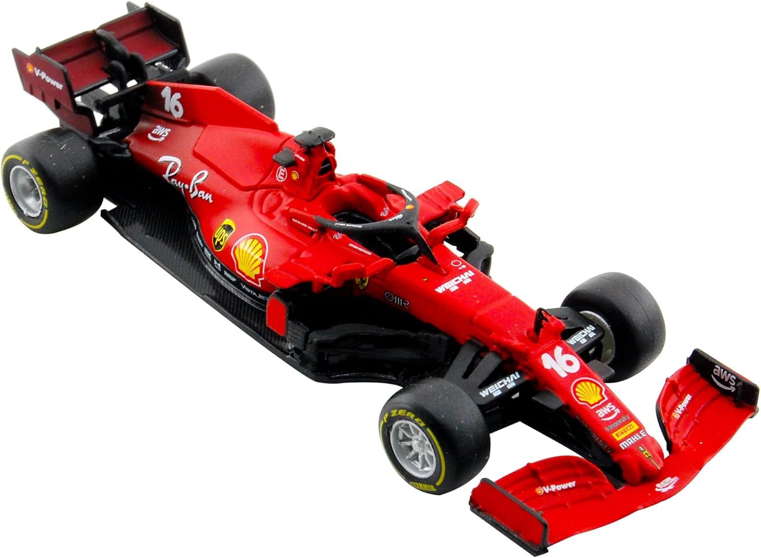 Bburago 1/43 2021 Ferrari SF21 F1#16 Charles Leclerc Diecast Model Car 36829 image number 1