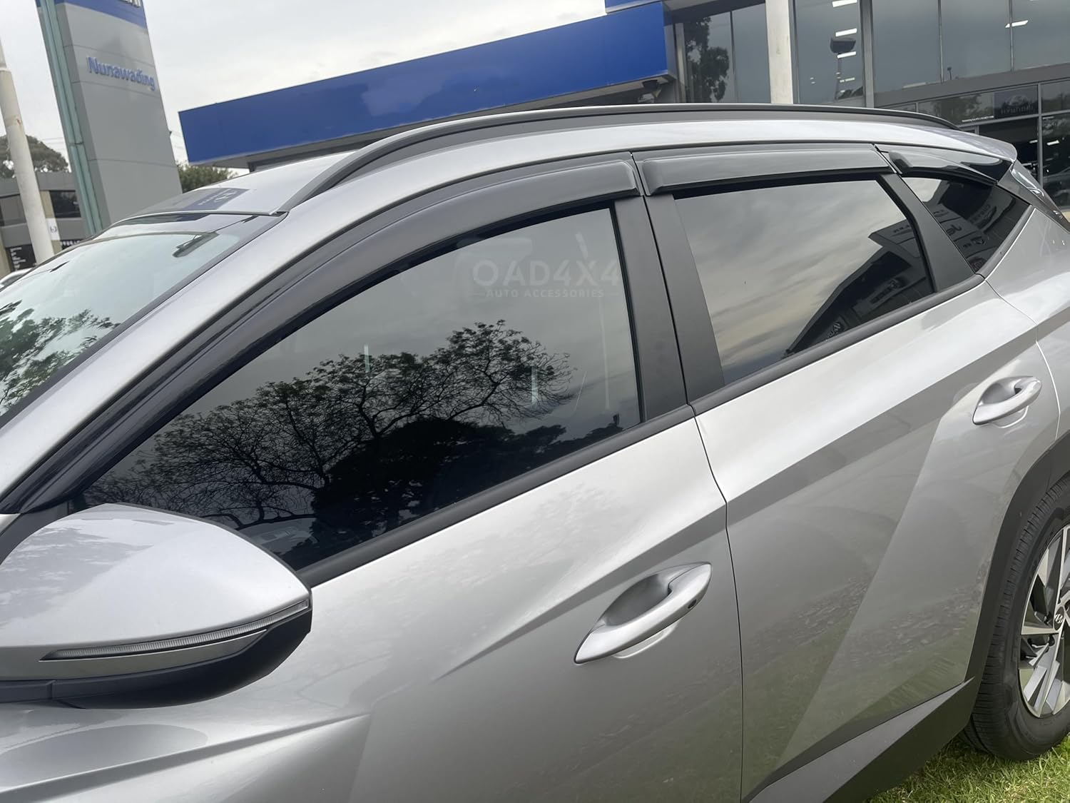 OAD4X4 Weathershields Compatible with Hyundai Tucson 2021-Onwards, Weather Shields Window Visors Wind Deflectors Sun Rain Guard 6PCS Set image number 6