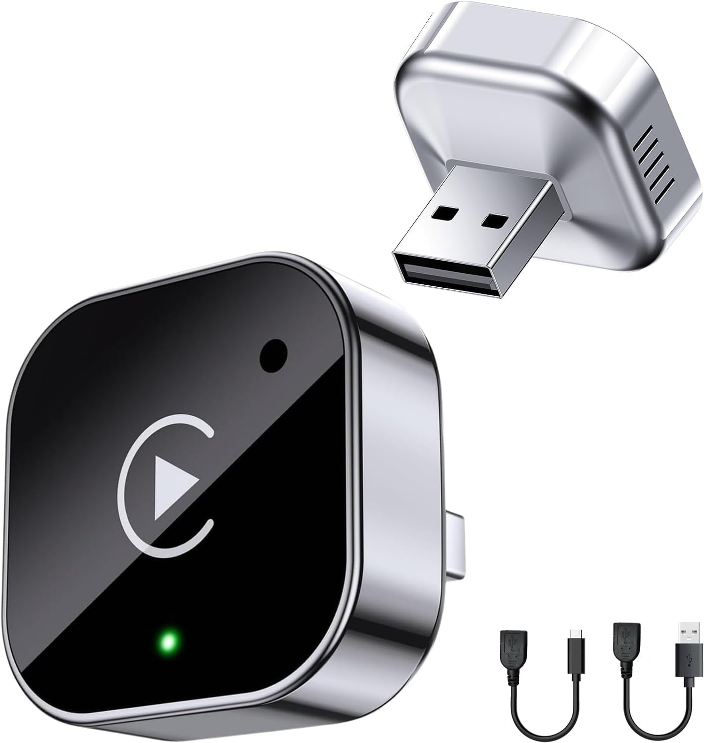 Mini Wireless Carplay Adapter, Mini USB Design for Cars with Built-In Wired Apple Carplay Plug and Play Easy Use Fast Stable Connection Car Play Compatible for Iphone/Android image number 3