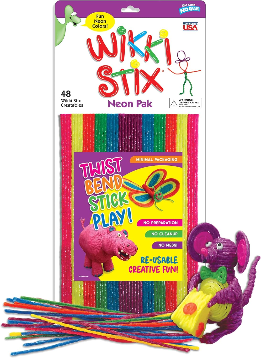 Wikki Stix Art and Craft Wikki Stix, Assorted Package