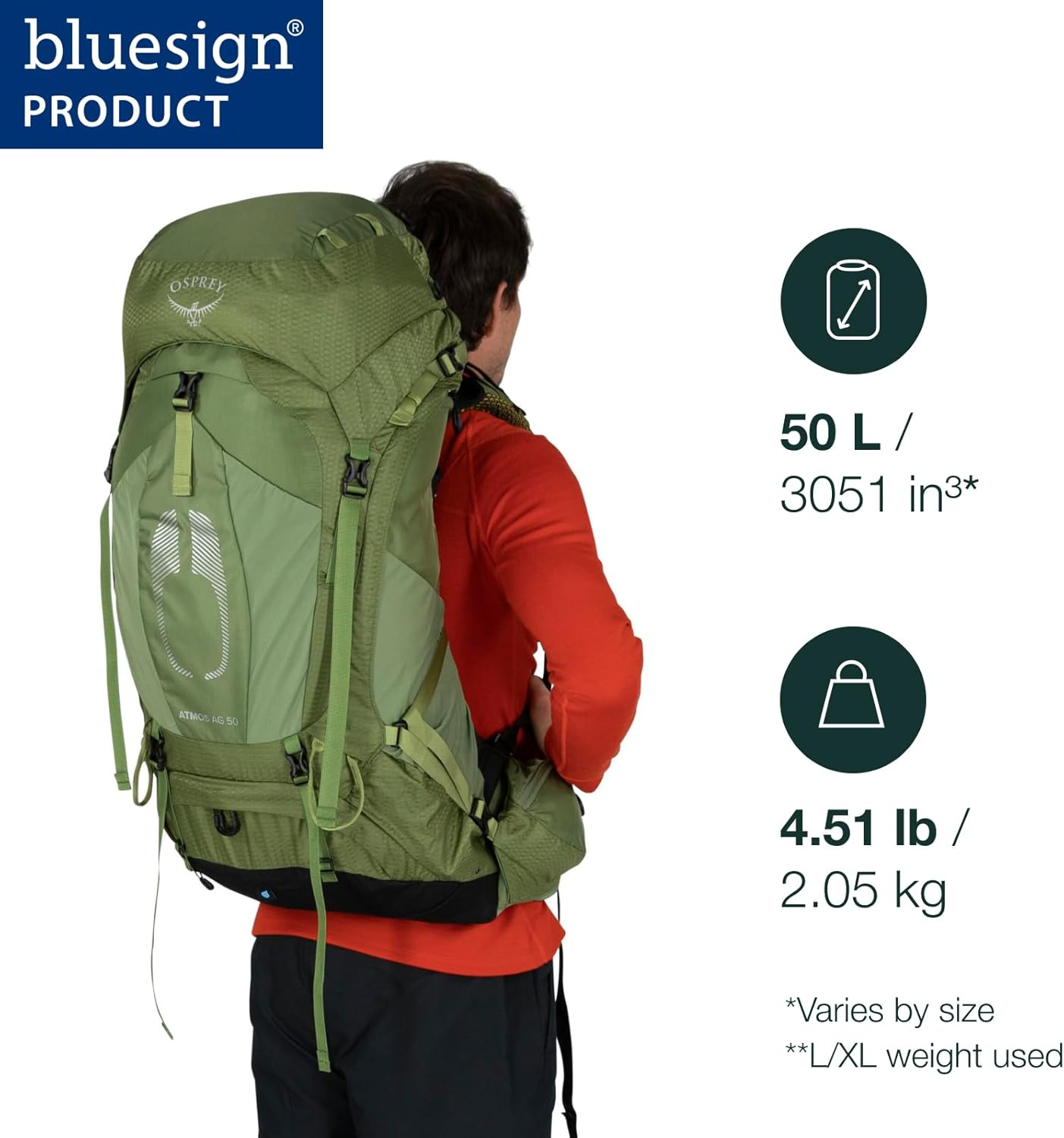 Osprey Atmos AG 50L Men'S Backpacking Backpack image number 7