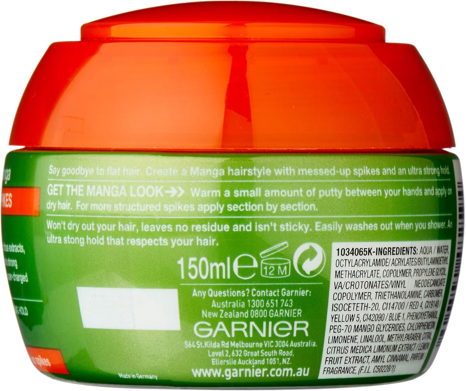 Garnier Fructis Style Manga Putty for Spiked-Up Hairstyles